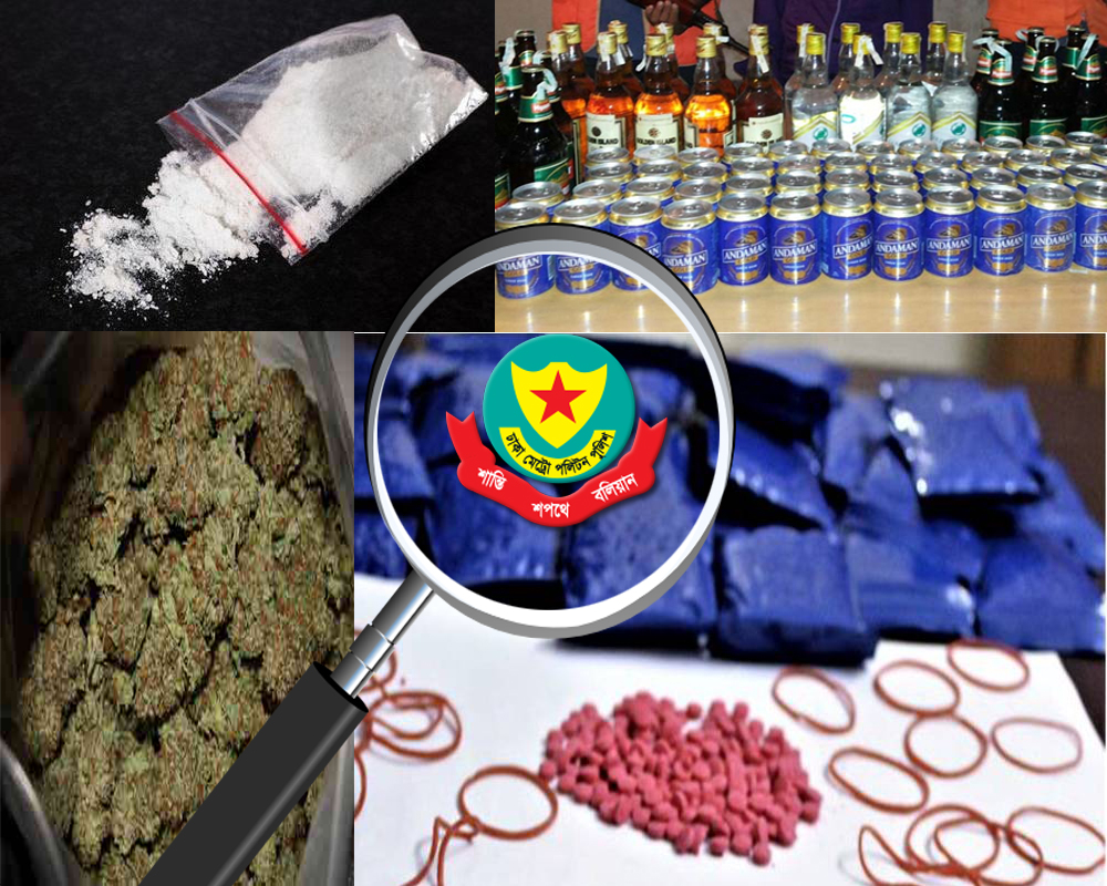 DMP arrest 46 for selling, consuming drugs in city | News | Bangladesh  Sangbad Sangstha (BSS)
