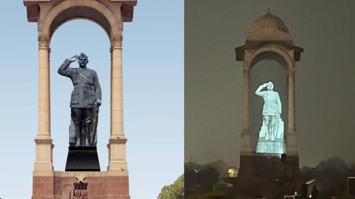 Modi unveils Netaji's hologram statue at India Gate News Flash