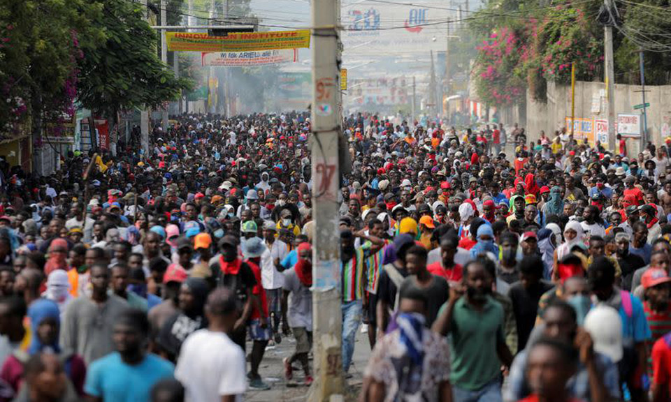 Thousands march in Haiti to protest calls for intervention News