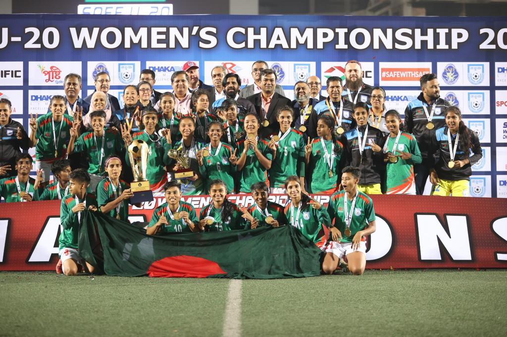 Bangladesh emerge unbeaten champions in SAFF U20 Women's Championship