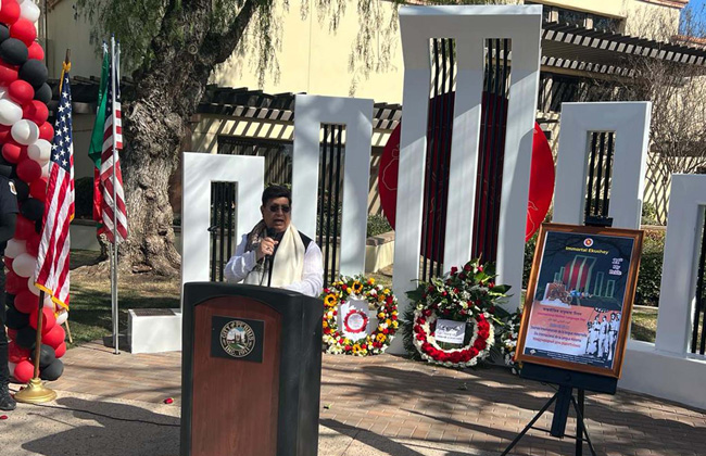 FM inaugurates Shaheed Minar in California - Vimarsana News