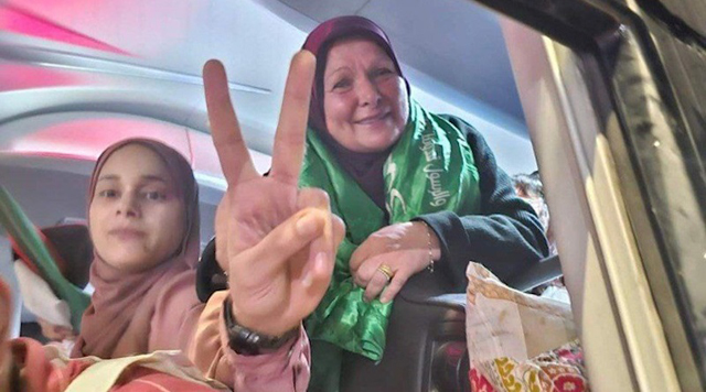 Israeli 'not celebrating' after family released by Hamas