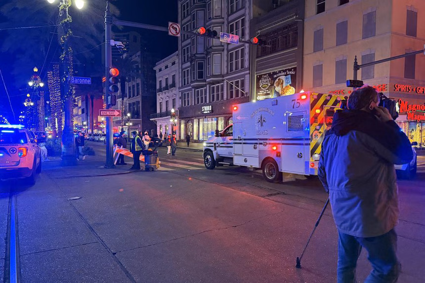 10 dead, 30 injured as vehicle hits crowd in New Orleans: city authorities