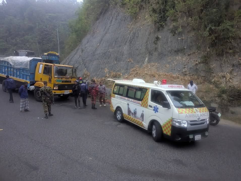 A motorcyclist killed in Khagrachhari road crash