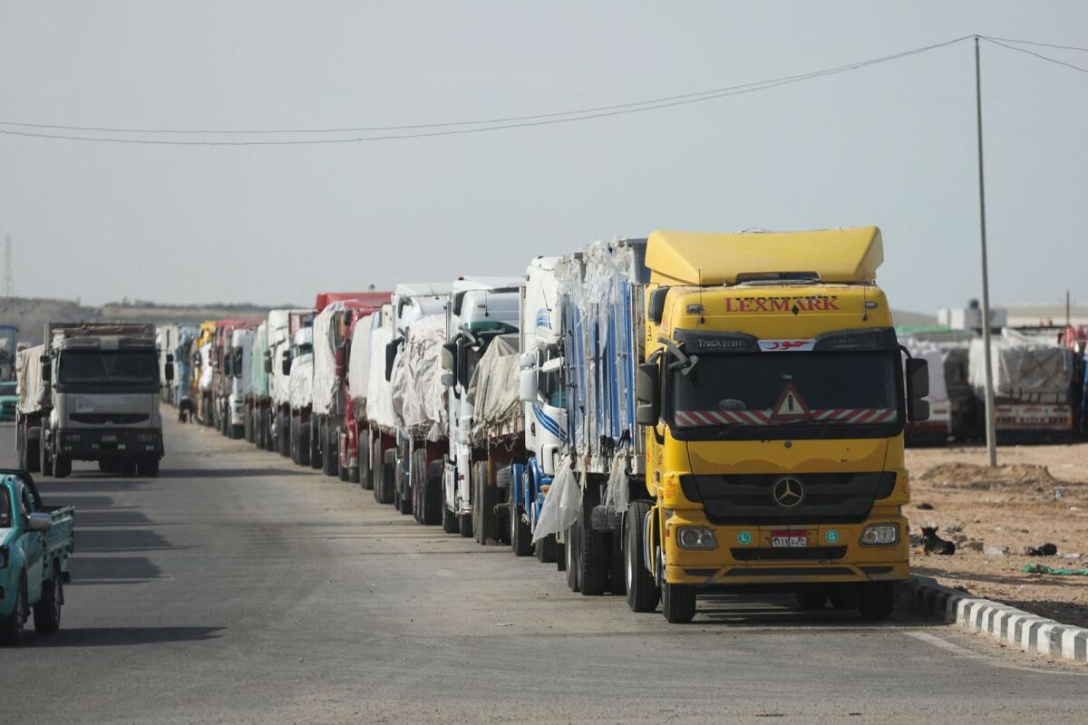 First trucks carrying aid arrive in Gaza under ceasefire: UN