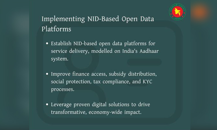 Taskforce proposes establishing NID-based open data platforms