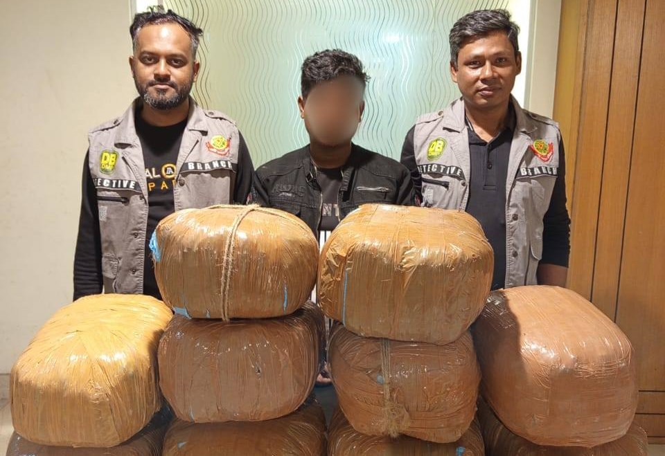 One held with 38 kgs ganja in capital