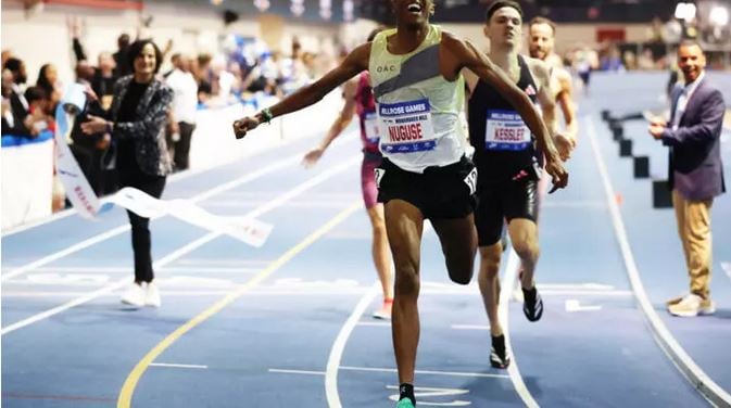 Fisher, Nuguse smash world records at Millrose Games indoor meet