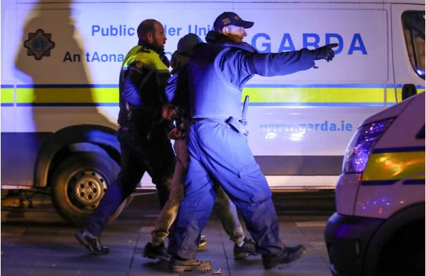 Man detained after three stabbed in Dublin