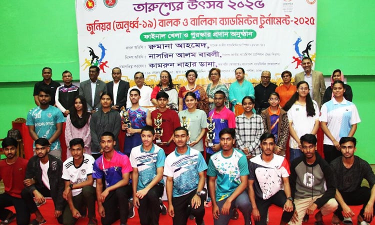 Fuad, SAK Pritha emerge champion in Jr. badminton