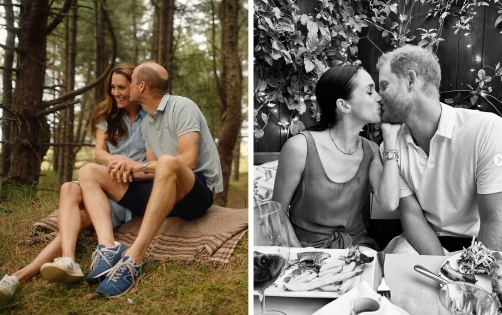 Feuding royal brothers show soft side in Valentine's posts