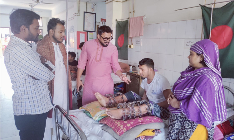 DNCC Administrator visits NITOR to see July-Uprising injured