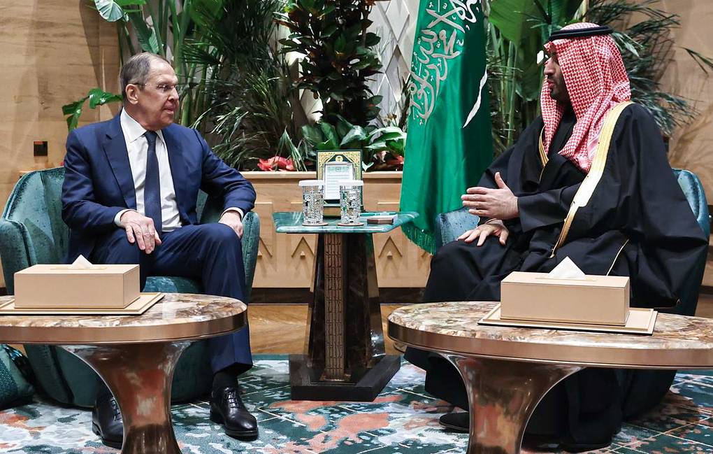 Russian foreign minister meets Saudi crown prince: state media