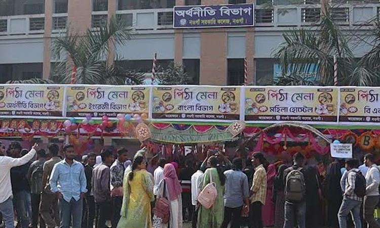Naogaon Govt College organises fairs marking 