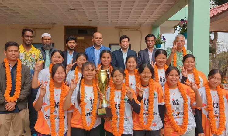 Rangamati Girls' Kabaddi Team gets reception 