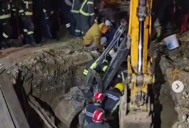 Man saved in Serbia after eight hours buried in collapsed trench