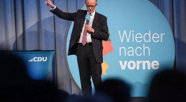Conservative Merz leads Germany's turbulent election race