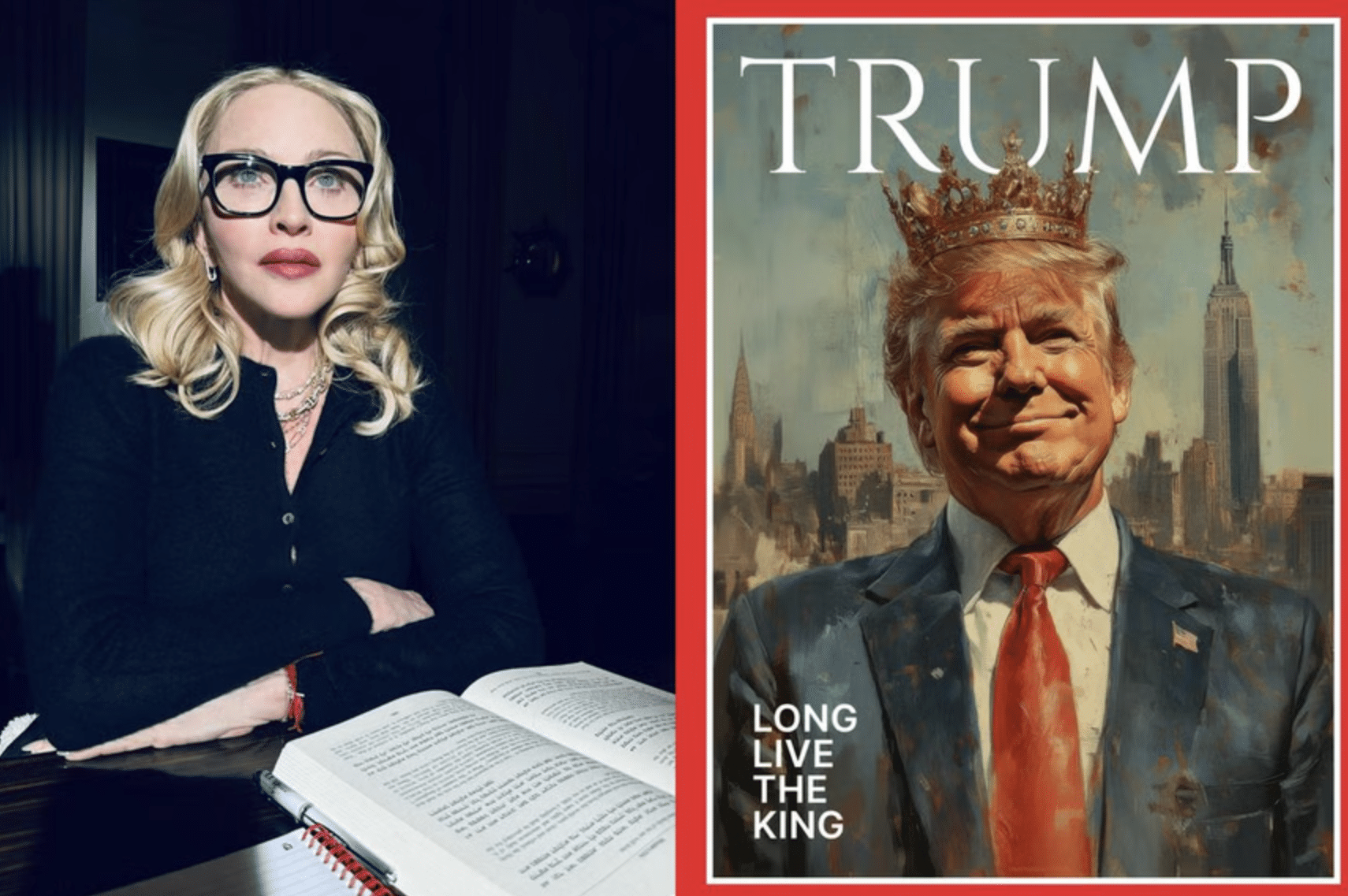 'Queen of Pop' Madonna lambasts 'King' Trump