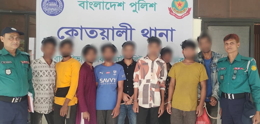 9 held in special drive in capital  