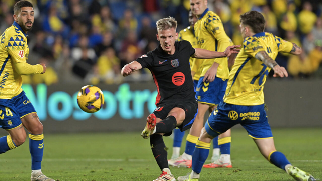 Barcelona claim narrow win at Las Palmas to reclaim Liga lead