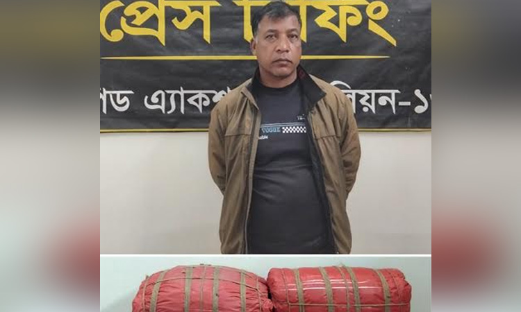  Man held with 27-kg ganja in Lalmonirhat