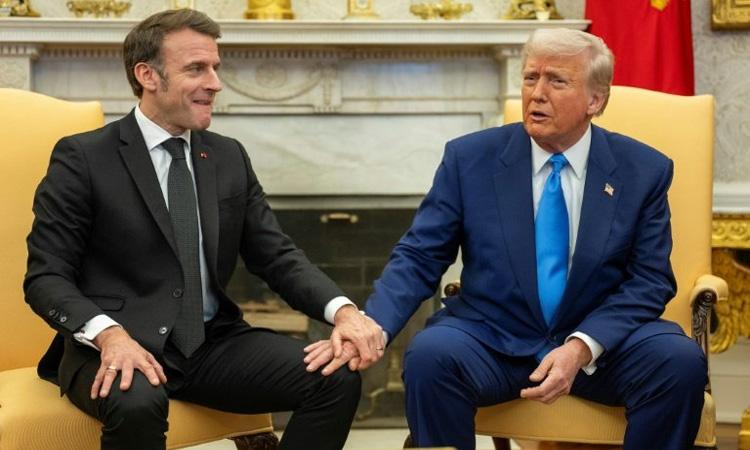Macron and Trump rekindle Le Bromance -- with a touch of tension