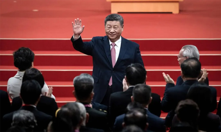 China's Xi urges 'calm' response to challenges ahead of key meeting