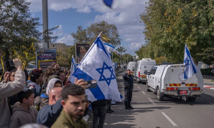 Israelis mass for funeral of Bibas hostages killed in Gaza
