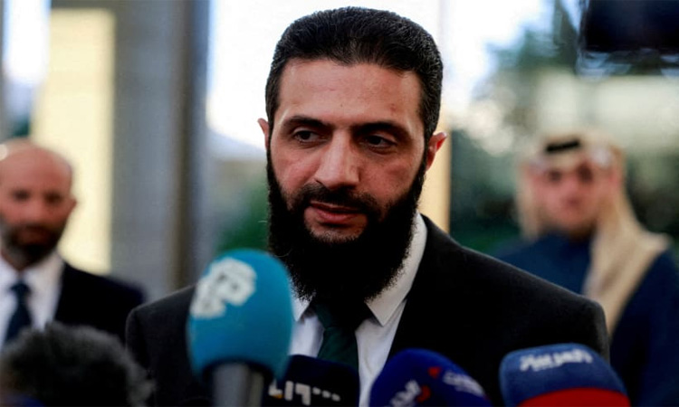 New Syria leader holds talks with Jordan king