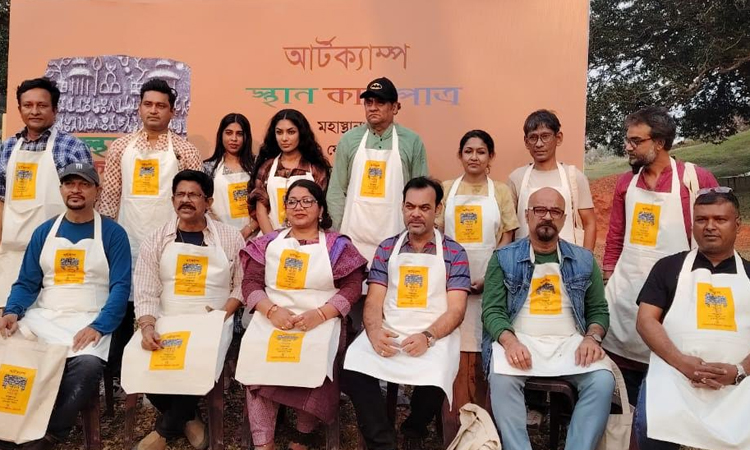 2-day art camp begins at Mahasthangarh 