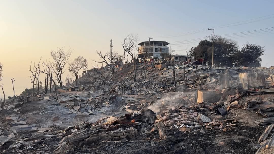 Probe committee visits fire-affected area in Sajek