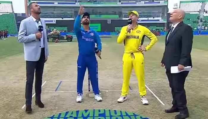 Afghanistan win toss, bat against Australia in Champions Trophy
