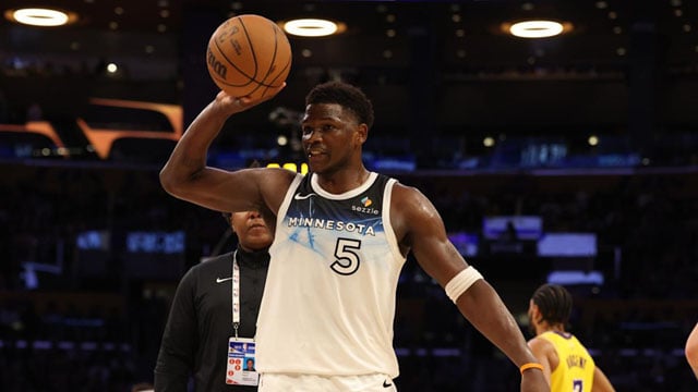Timberwolves' Edwards fined $35,000 for tossing ball after ejection