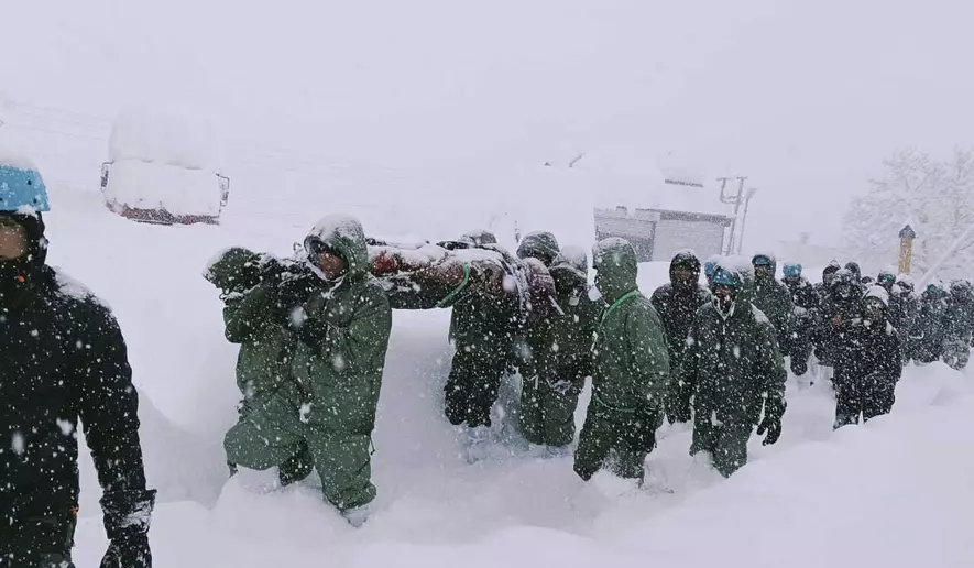 Rescue efforts enter third day at India avalanche site