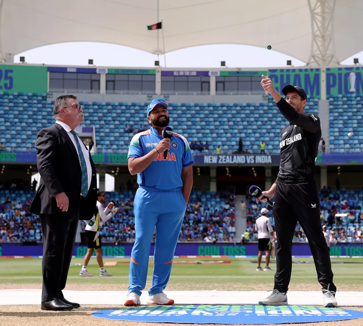 New Zealand win toss, bowl against India in Champions Trophy