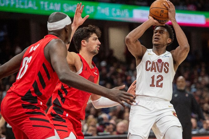 Cavs rally to beat Blazers in OT for 10th straight NBA victory