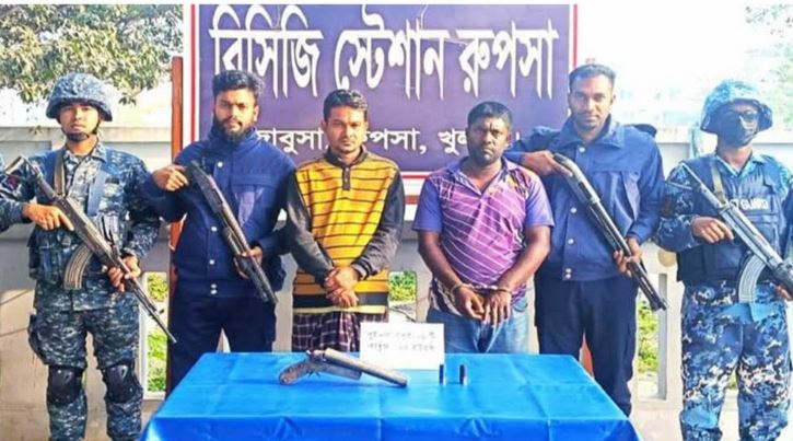 Joint forces arrest two, seize arms in Khulna raid