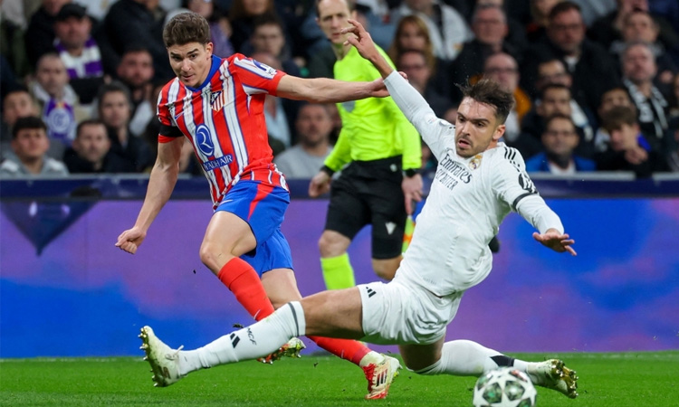 Real edge Atletico in Champions League derby as English duo win away