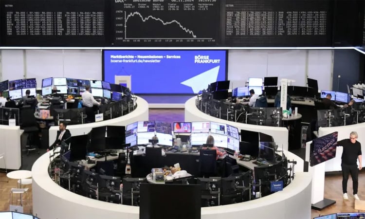 European stocks rebound on tariff relief hopes, German spending