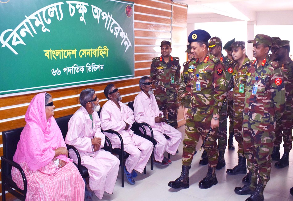 Patients become emotional getting free cataract treatment at Rangpur CMH