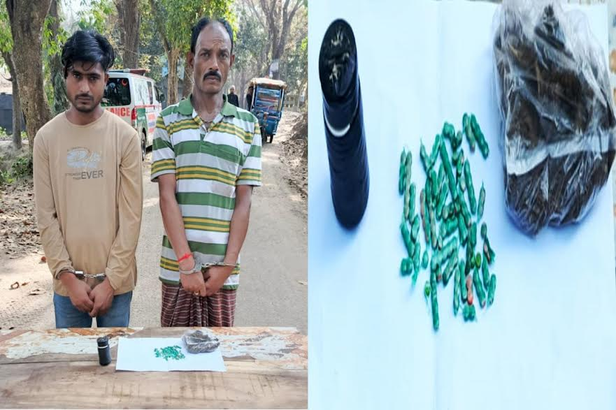 Five drug peddlers held in Chandpur