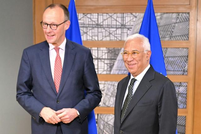 EU chief Costa hosts Germany's Merz ahead of key defence summit