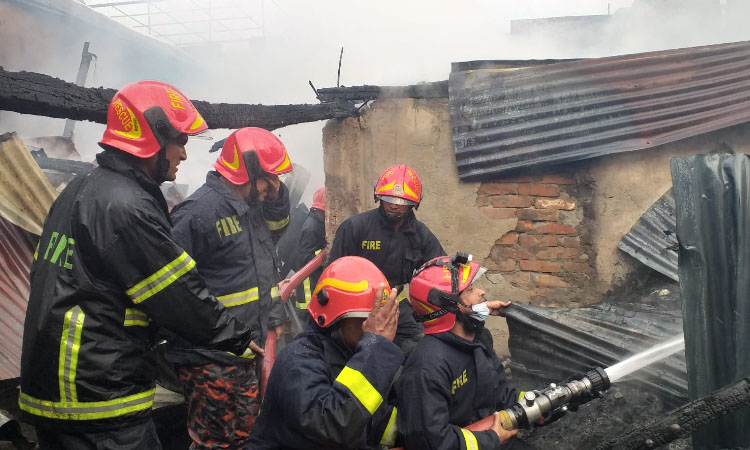 Fire at Bhashantek Slum under control