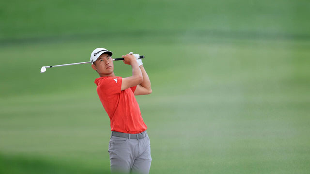 Morikawa seizes lead at Arnold Palmer after birdie rally