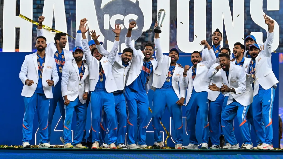 Street celebrations after India win Champions Trophy final