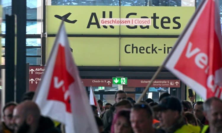 Strike action grounds thousands of flights in Germany