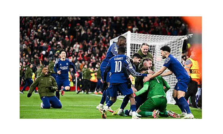 PSG stun Liverpool on penalties to make Champions League quarters
