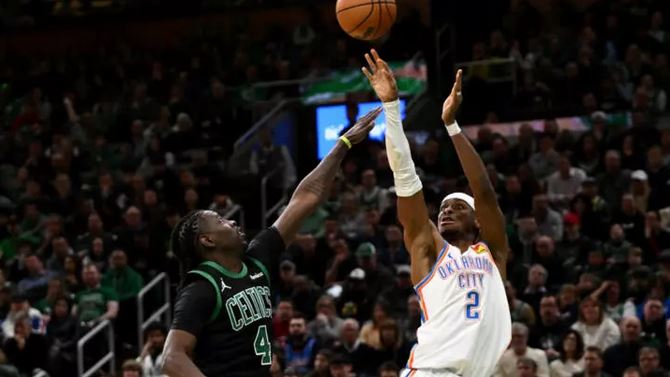 Shai scores 34 as Thunder down Celtics