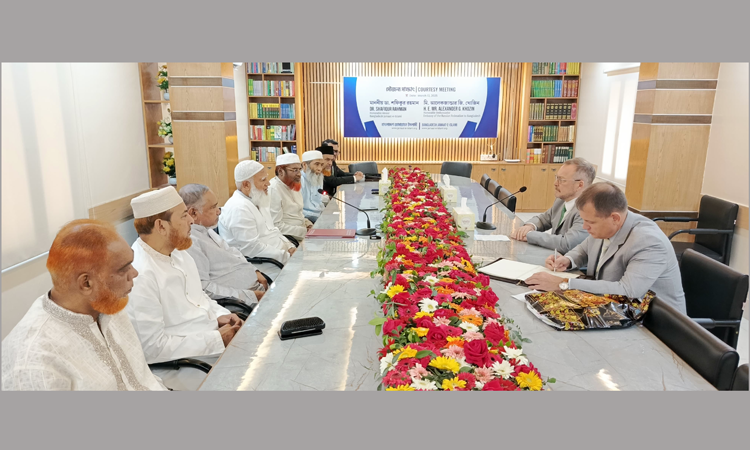 Russian envoy Khozin pays courtesy call on Jamaat Amir