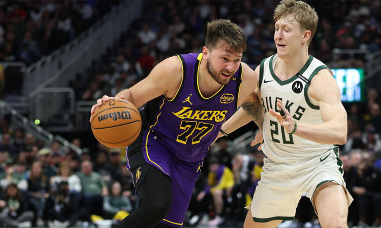 Doncic drops 45 but Lakers pounded in Bucks loss